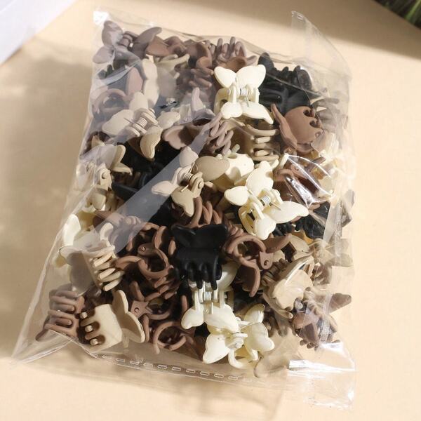 15/20/30pcs Versatile Fashion Mini Hair Clips, Women Bangs Clips, Simple Retro Hair Claws For Hairstyle