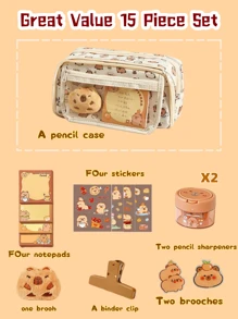 1pc/3pcs/5pcs Cute Capybara Shaped Manual Pencil Sharpener, Random Color & Style, Creative Flip Cover Pencil Sharpener, Cartoon Handheld Pencil Sharpener Suitable For School And Office Use, Suitable For Pencils And Cosmetic Pencils, Compact Pencil Sharpener, Desktop Decor Portable Pencil Trimmer, Student Learning Supplies Gift, Loved By Children, Boys, Girls, School Supplies Back To School