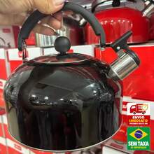 2 Liters Black Stainless Steel Kettle With Whistle For Water, Coffee, Tea, Wellmix WX12578 - 黑色 - 查看 6