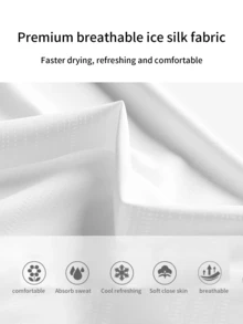 Men's Ultra-Lightweight Quick-Dry Sports T-Shirt - Lightweight Short Sleeve, Polyester Blend, Knitted Mesh Fabric, Suitable For Running, Training And Casual Daily Wear