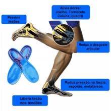 Silicone Insoles For Foot Pain, Shock-Absorbing, For Shoes. - 藍色 - 查看 2