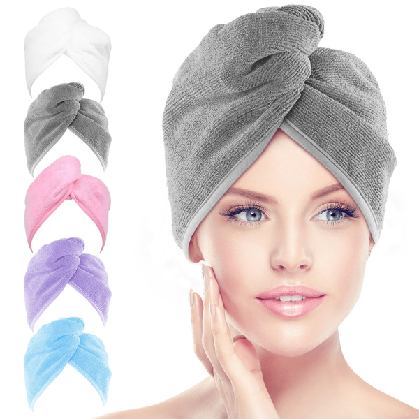 3/4 stuks ultrazachte microvezel handdoek voor het drogen van het haar, haarband voor vrouwen, superabsorberende, snel drogende haartulband, geschikt voor alle haartypes, pluisvrij, terug naar school, Thanksgiving, Halloween, kerstvakantiecadeaus