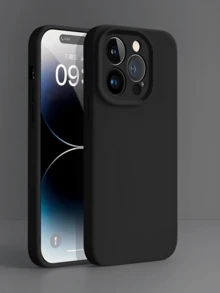 Three-Color New Liquid Silicone Anti-Fall Full Package Suitable For IPhone17,17Air,17pro,17pro Max, 16, 15, 14, 13, 12, 11, PRO MAX, X, XS, PLUS,And Galaxy25,24,23,22,21 FE ULTRA And Pixel 9,10 PROXL And Motoorla EDGE 50,60, G54,G84.With Simple And Stylish Design, Shockproof And Soft Protective Cover, Unique Creative Design. - 黑色 - 查看 1