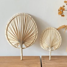 1pc 11.02/14.96 Inch Handmade Unique Peach Shaped Bamboo Fan, Summer Folding Fan, Artistic Refreshing Fan, Fresh And Simple Creative Ultralight Hand-Held Natural Bamboo Woven Green