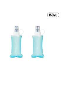 WRELS 1 pièce Bouteille d'eau de sport pliable de 150/250/500 ml, bouteille d'eau chaude et froide sans odeur pressée à chaud