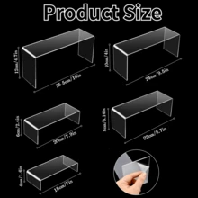 Clear Acrylic Riser For Display Acrylic Shelf Riser Jewelry Stand Retail Desktop Display Stand For Cupcake, Collectibles, Organize, Decor - Multicolor - View 4