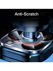 3 件装钢化玻璃相机镜头保护膜，兼容 15 Pro 6.1 英寸和 15 Pro Max 6.7 英寸，超高清，9H 硬度，防刮，适合手机壳，易于安装，不影响夜拍，兼容 16 Pro Max/16 Pro/16 Plus/16、15 Pro Max/15 Pro/15 Plus/15、14 Pro Max/14 Pro/14 Plus/14、13 Pro Max/13 Pro/13/13 系列，相机镜头保护膜 - 無色 - 查看 3