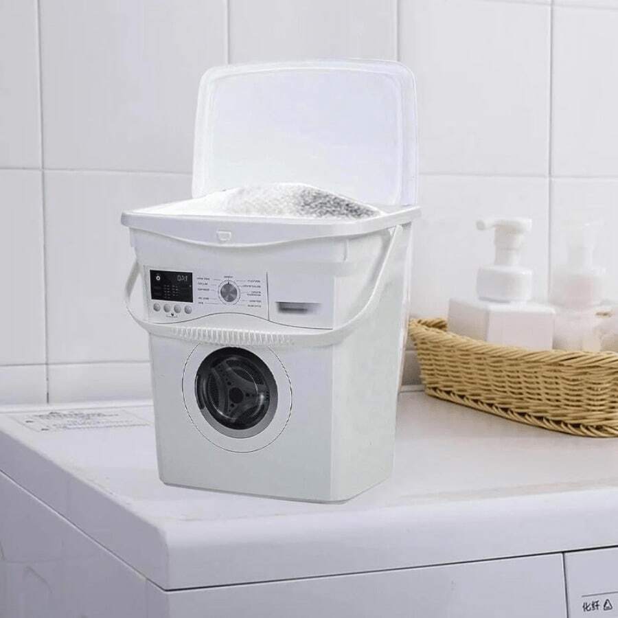 6 / 10 Litre Large Capacity Detergent Storage Box Washing Powder Container Durable Laundry Tool Accessories For Home Organization - 10公升 - 查看 1