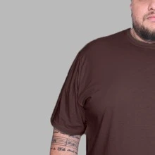 Character Design Shirt Plus Size Men's T-Shirt - Rust Brown - View 3