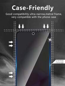 3 piezas Película de vidrio templado transparente antiespia, resistente a los arañazos, repelente al aceite, a prueba de explosiones, de alta definición, con capa electrolítica, suave como la seda, protección de privacidad, a prueba de agua y golpes, compatible con Xiaomi Redmi Note 14 13 Pro 4G 5G 13T 14T 13C 14C Poco C75 C65, protector de pantalla esencial para oficina/metro, accesorios para teléfono