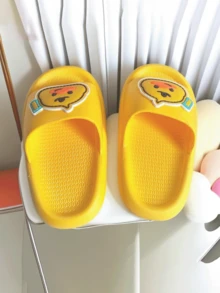 2025新款软底幼儿拖鞋，男女通用可爱卡通防滑软底夏季儿童拖鞋，适合春夏秋冬，非常适合度假穿着 - 黃色 - 查看 5