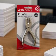 Perforadora de agujero de hoja suelta para bricolaje, capacidad de 8 hojas, perforadora de papel de un solo agujero para estudiantes - Plateado - Ver 2