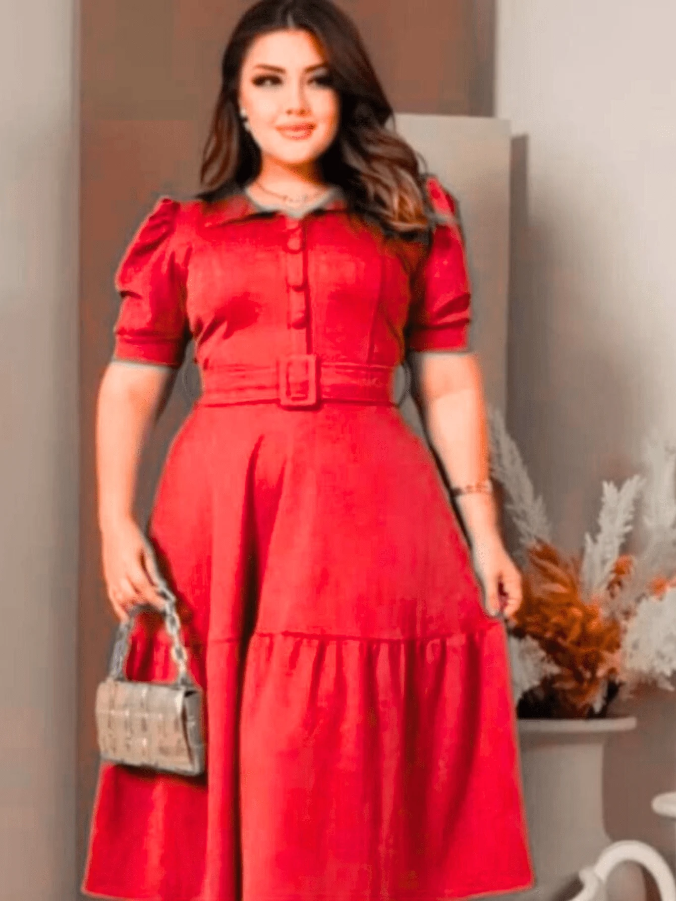 Gode Evangelical Fashion Dress - Red - View 1