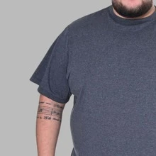 Character Design Shirt Plus Size Men's T-Shirt - Dark Grey - View 4