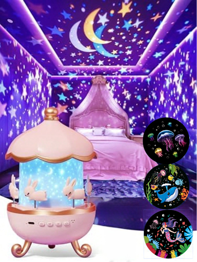 1 Lumină de noapte romantică cu proiecție cer înstelat, 15 modele + 8 zgomote albe, trei opțiuni reglabile de culoare, lumină de noapte multifuncțională USB, material ABS, lumină de noapte rotativă cu atmosferă, potrivită pentru dormitor, sufragerie, decorarea camerei, lumină de noapte mică, lumină de atmosferă, cadou de ziua de naștere, Crăciun, cadou de absolvire, tavanul dormitorului, potrivit pentru ajutor de somn cu atmosferă