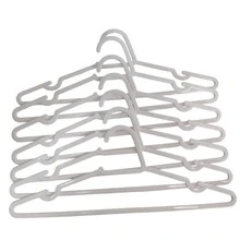 25 Units White Baby Hanger Plastic Layette Kit For Children's Clothes - 白色 - 查看 11