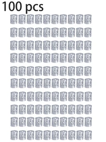 100件/50件彩色辮子髮珠髮箍DIY珠寶配件，金屬嘻哈龐克髮飾，抓夾，髮爪，髮夾，髮滑，髮飾，頭飾，髮夾，波希米亞風 - 彩色 - 查看 11