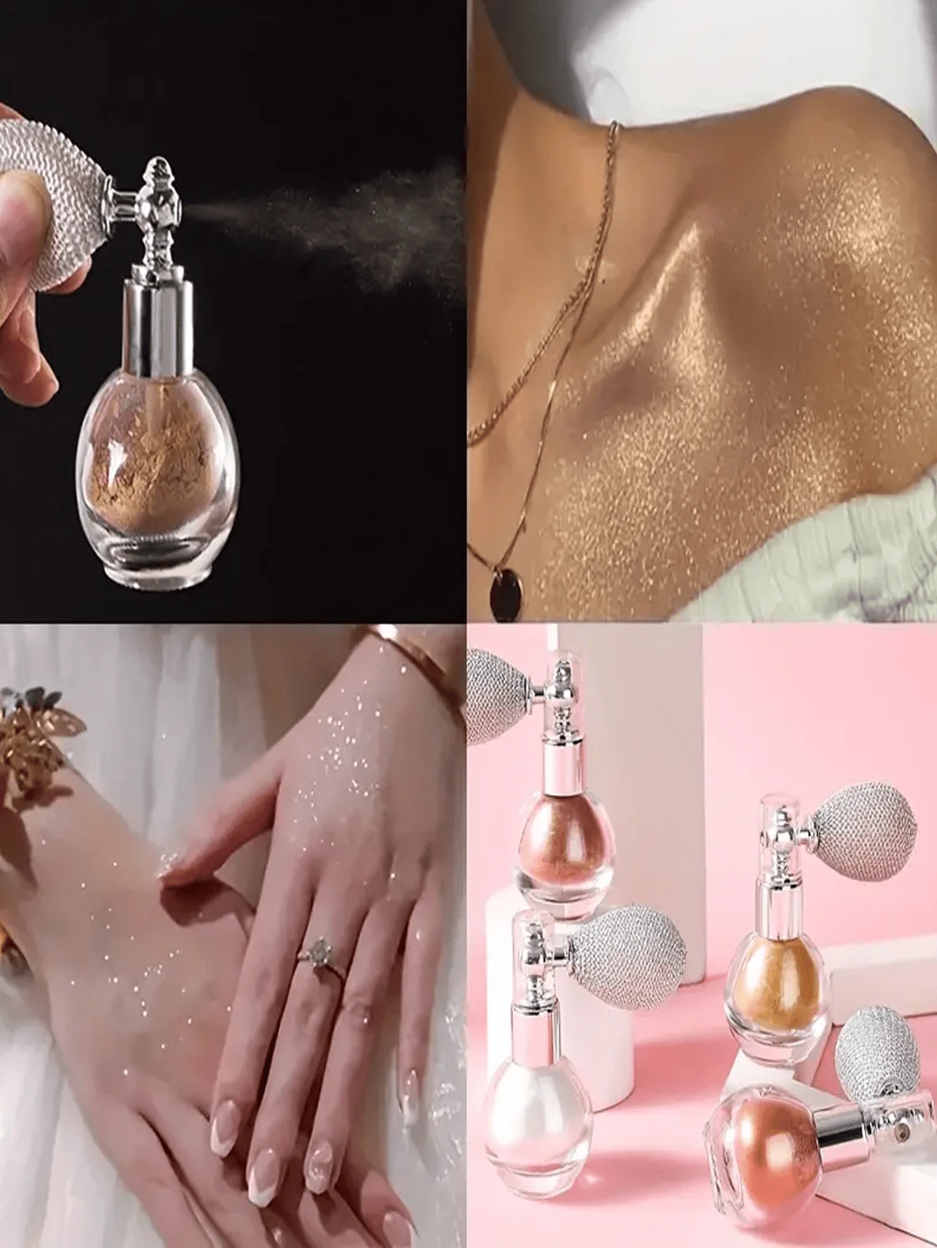 Bình xịt phấn highlight, Bình xịt phấn đa năng nâng cấp, Bình xịt phun sương cổ điển, Bình thủy tinh phun phấn sáng bóng có thể nạp lại, Hoàn hảo cho du lịch và trang trí nhà cửa (Bình rỗng không có phấn), Đồ dùng du lịch thiết yếu Đồ dùng học tập Cắm trại ngày lễ Đồ dùng du lịch thiết yếu Phụ kiện đi nghỉ Nước hoa mini Nước hoa nữ Bình đựng nước hoa nam. - Xem 1