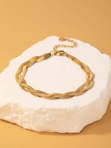 3pcs Simple & Personalized Stainless Steel Women's Bracelet, Fashionable Accessory Suitable For Parties, Dance Events, And Daily Wear