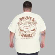 Character Design Shirt Plus Size Men's T-Shirt - Yellow - View 1