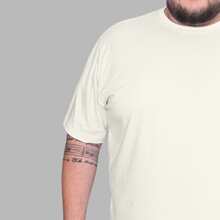 Character Design Shirt Plus Size Men's T-Shirt - Yellow - View 3