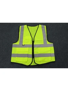 Individualisierbare LOGO Weste, reflektierendes Material, atmungsaktiv schnelltrocknend Mitarbeiter Arbeitskleidung, Unternehmens Werbe-