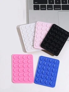 Silicone Suction Cup Phone Case Adhesive Bracket For Strong Grip Selfie Video, And Easy To Use Silicone Suction Cup Upgraded To Model Compatible With IPhone, Android Phone, Gift For Birthday, Family, Friends Phone Holder, Phone Stand, Phone Accessories - Multicolor - View 3