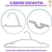 25 Units White Baby Hanger Plastic Layette Kit For Children's Clothes - 白色 - 查看 3