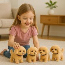 2025 New Toy Dog Retriever - Cute And Cuddly Electric Toy That Can Walk, Twist And Bark, Play With Your Children, Interactive Pet Suitable For Christmas And Birthday Gifts For Boys And Girls - Brown - View 6