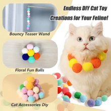 Local Warehouse Arrived In Three,2pcs  Kitten Toys Indoor Cat Exercise (1 Launcher 20 Balls) - 黃色 - 查看 4