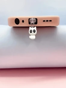 1 件手工制作的可爱猫形防尘塞，兼容 Lightning（5-14）、Android/Type-C，保护充电端口，增加装饰防尘、防水和防污功能，是周年纪念、生日和圣诞节庆祝活动的完美礼物 - 彩色 - 查看 8