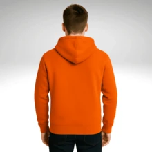Unisex  Sweatshirt Premium Cotton 24-Hour Shipping Casual Flannel - 橘色 - 查看 4