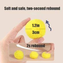 Local Warehouse Arrived In Three,2pcs  Kitten Toys Indoor Cat Exercise (1 Launcher 20 Balls) - 黃色 - 查看 3