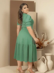 Gode Evangelical Fashion Dress - Verde Oscuro - Ver 2