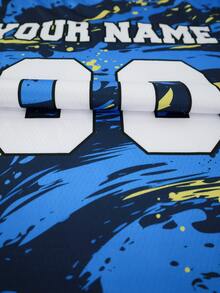 2025 Custom Your Own Jersey, Men/Women's Sports Team Club Training V-Neck Football Shirt With Front & Back Name & Number Printing, Comfortable Casual Fit For Daily Wear, Party & Gathering - Multicolor - View 6