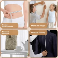 Nordic Style Convenient Tape Measure, Cute Small Ruler, Soft Ruler, Measure Measurements With You, Mini Leather Tape Measure, Measure The Waist Circumference Of Clothes