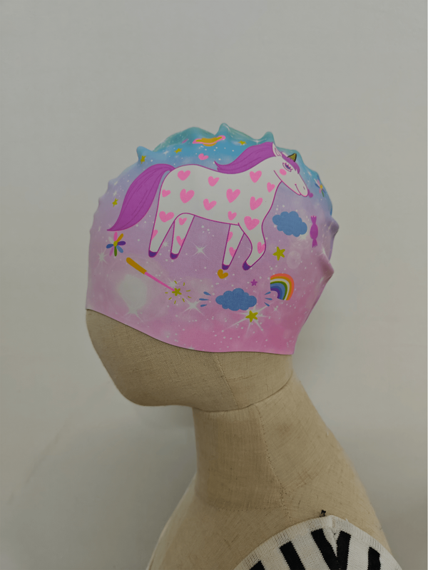 Exclusive Teenager's Swim Caps For Youths, Unicorn Patterned Silicone Swim Caps For Teenagers, Durable And Comfortable Pony Patterned Swim Caps, Beach Essentials, Beach Accessories, Pool Float