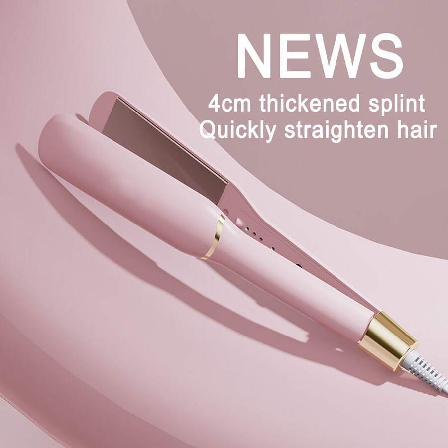 New Straight Hair Clip Hair Straightener, 3 Heat Settings, Plug-In Instant Heating, No Physical On/Off Switch - View 1