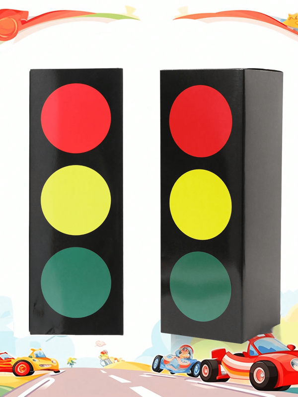 Traffic Light Box Racing Car Themed Traffic Light Center Decor Gift Box,For Race Car Birthday Party Supplies, Table Centerpiece Decorations Party Background Decor