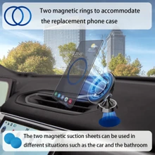 1个适用于健身房和高尔夫球车的磁性手机支架 - 360°旋转，重型磁铁底座（适用于铁质表面）。易于安装（不防水）。兼容4.7-6.5英寸手机 - 非常适合锻炼和自拍，兼容和安卓手机，是生日、家人、朋友的礼物，车载配件，车载手机支架 - 彩色 - 查看 4