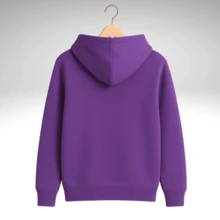 Unisex  Sweatshirt Premium Cotton 24-Hour Shipping Casual Flannel - Màu tím - Xem 2