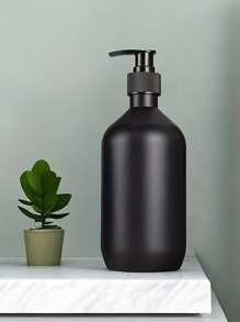 1/2 Pcs,Matte Black PET Soap Dispenser Soap Dispenser,Countertop Lotion Bottle With Pump,Bathroom Lotion Liquid Soap Dispenser,Hand Soap Container,Bathroom Countertop Pump Dispenser,Refillable Shampoo Shower Gel Conditioner Empty Bottle,Bathroom Accessories, Back To School