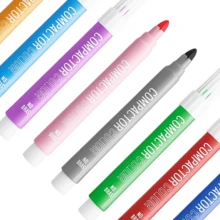 Canetinha Coloridas Jumbo Hidrográfica Escolar Compactor Color com 12 cores - Multicolorido - Visão 2