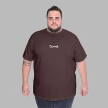 Character Design Shirt Plus Size Men's T-Shirt - Rust Brown - View 2