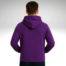 Unisex  Sweatshirt Premium Cotton 24-Hour Shipping Casual Flannel - Màu tím - Xem 4