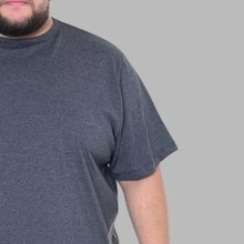 Character Design Shirt Plus Size Men's T-Shirt - Dark Grey - View 3
