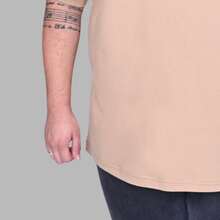 Camisa Desenho Personagem Plus Size Masculina Camiseta - Bege - Visão 5
