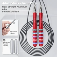 1套 MOGOLD 加重燃脂健身跳绳，有氧运动速度钢丝绳 - 彩色 - 查看 10