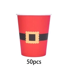 10/20/50 szt. Papierowe kubki świąteczne, kubki do kawy, gorąca czekolada, kubki do , napoje, płatek śniegu, Mikołaj, bałwan, łoś, lampki, papierowe kubki do picia, artykuły imprezowe na Boże Narodzenie, świąteczne dekoracje