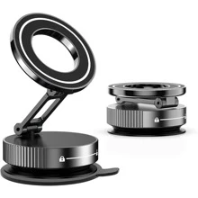 360° Rotating Magnetic Phone Stand, Foldable & Telescopic, ABS Material, Non-Waterproof, Perfect For Car, Shower, Travel, Gym, Smooth Mirror - Adjustable And Rotatable Stand, Phone Holder | Modern Phone Stand | Adjustable Stand PS:Only Suitable For Installation And Use In Locations With Smooth Surfaces